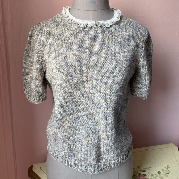 Sweaters - new oatmeal 100% cotton handmade cardigan